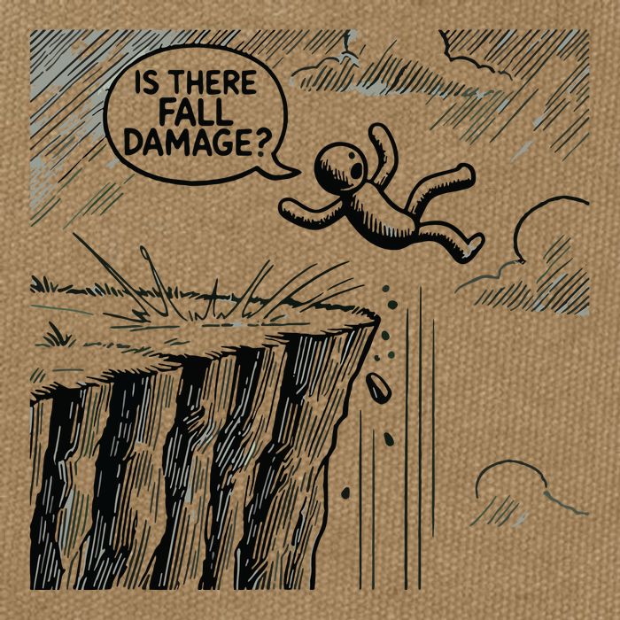 Gravity Test Funny Gamer Is There Fall Damage Cotton Canvas Backpack