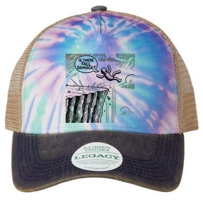 Gravity Test Funny Gamer Is There Fall Damage Legacy Tie Dye Trucker Hat