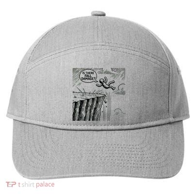 Gravity Test Funny Gamer Is There Fall Damage 7-Panel Snapback Hat