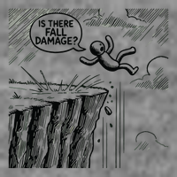 Gravity Test Funny Gamer Is There Fall Damage 7-Panel Snapback Hat