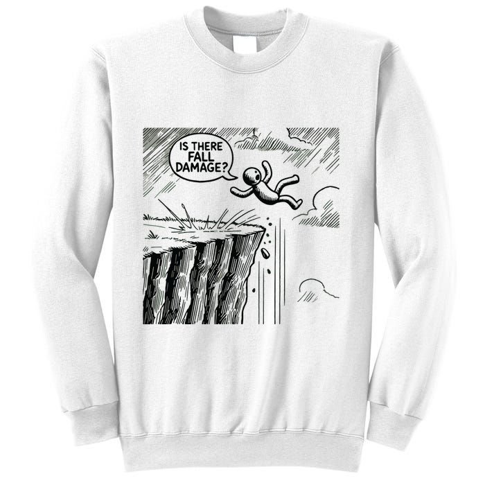 Gravity Test Funny Gamer Is There Fall Damage Sweatshirt