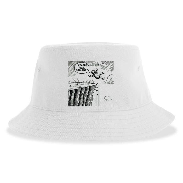 Gravity Test Funny Gamer Is There Fall Damage Sustainable Bucket Hat