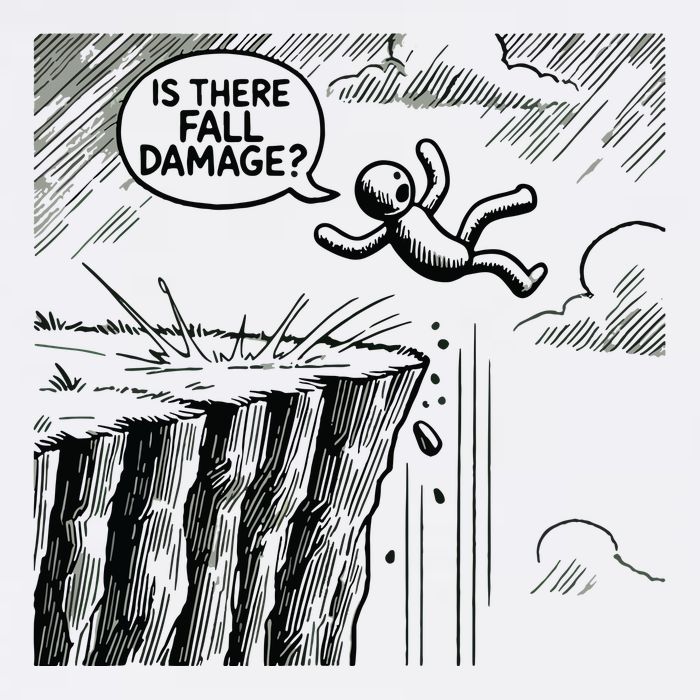 Gravity Test Funny Gamer Is There Fall Damage Button