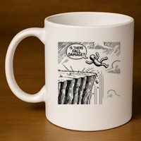 Gravity Test Funny Gamer Is There Fall Damage 11oz C Handle Ceramic Mug