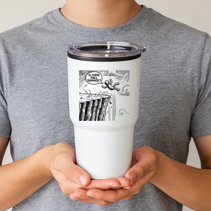 Gravity Test Funny Gamer Is There Fall Damage Tumbler