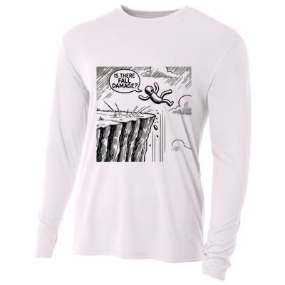 Gravity Test Funny Gamer Is There Fall Damage Cooling Performance Long Sleeve Crew