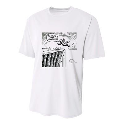 Gravity Test Funny Gamer Is There Fall Damage Youth Performance Sprint T-Shirt