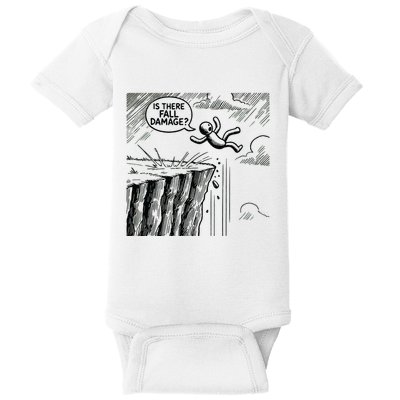 Gravity Test Funny Gamer Is There Fall Damage Baby Bodysuit