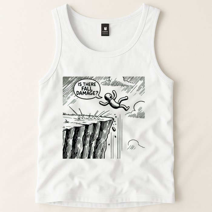 Gravity Test Funny Gamer Is There Fall Damage Tank Top