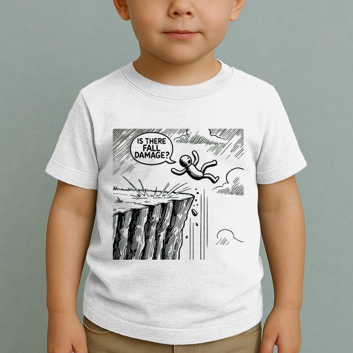 Gravity Test Funny Gamer Is There Fall Damage Toddler T-Shirt