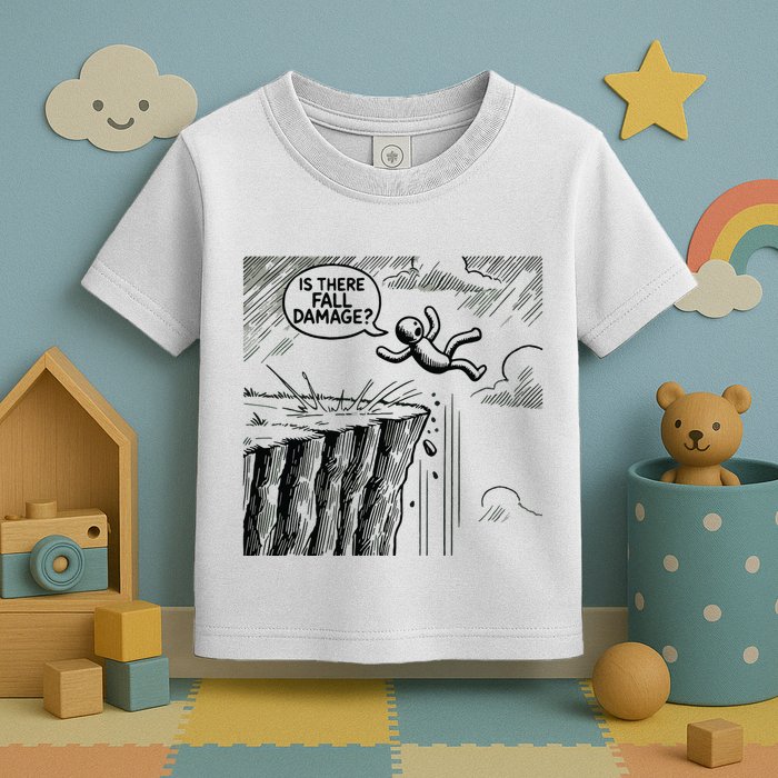Gravity Test Funny Gamer Is There Fall Damage Toddler T-Shirt