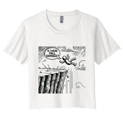 Gravity Test Funny Gamer Is There Fall Damage Crop Top