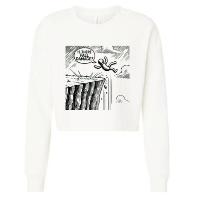 Gravity Test Funny Gamer Is There Fall Damage Cropped Pullover Crew
