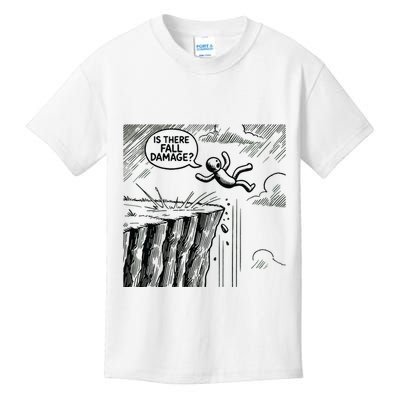 Gravity Test Funny Gamer Is There Fall Damage Kids T-Shirt
