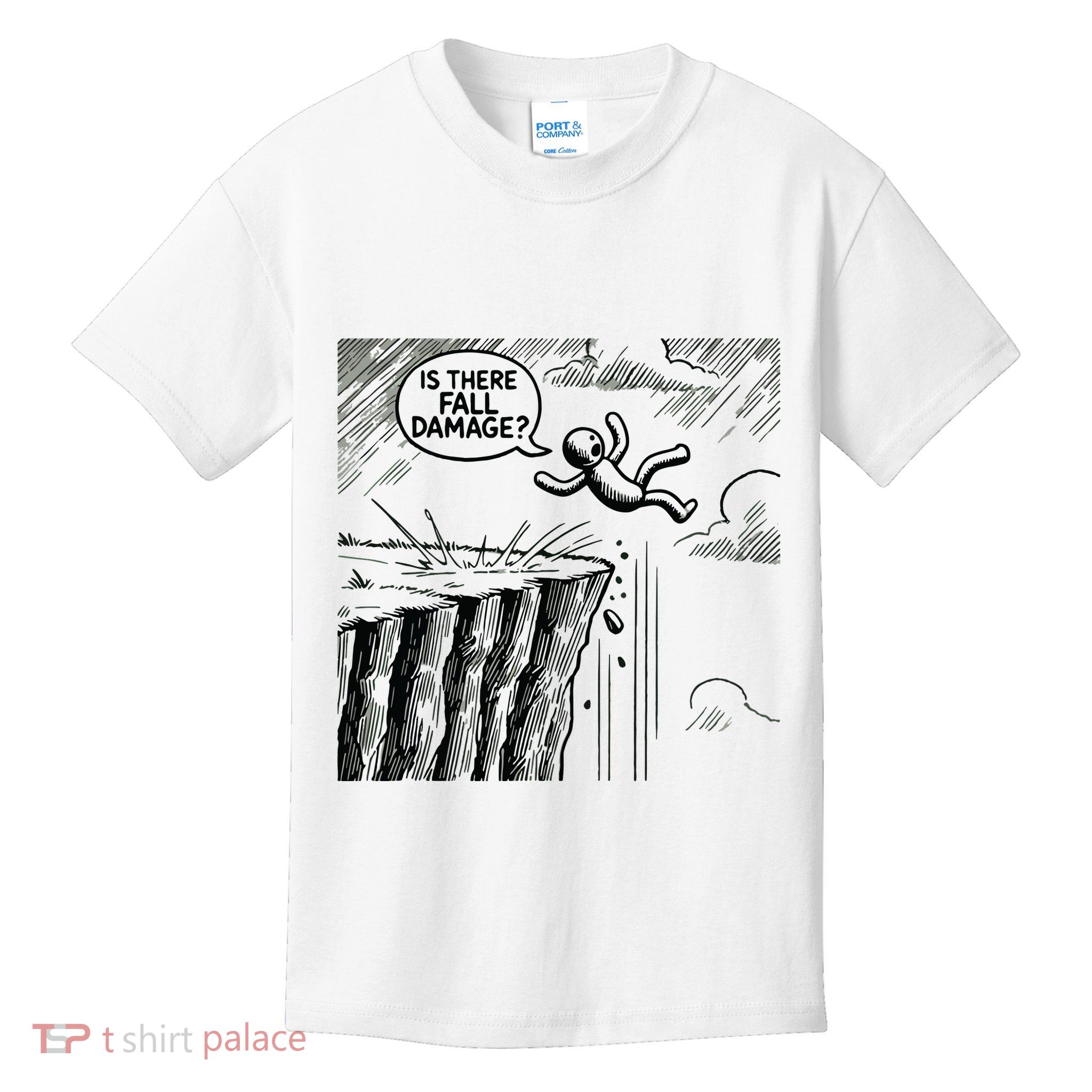 Gravity Test Funny Gamer Is There Fall Damage Kids T-Shirt