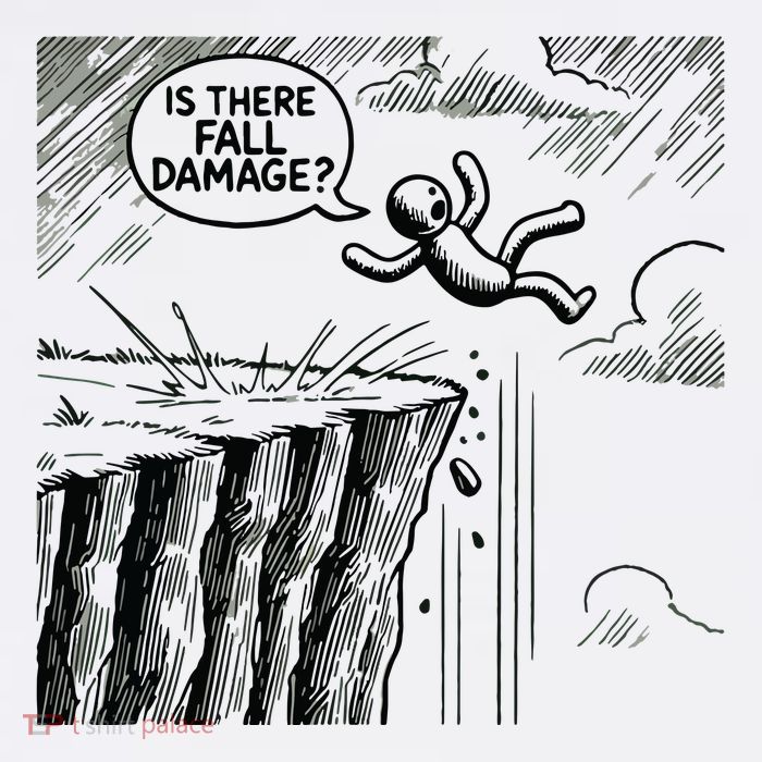 Gravity Test Funny Gamer Is There Fall Damage Kids T-Shirt