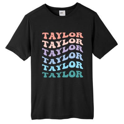 Groovy T.AYLOR First Name Personalized Birthday  Tall Fusion ChromaSoft Performance T-Shirt