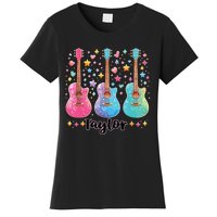 Girl Taylor First Name Personalized Groovy 80S Women's T-Shirt