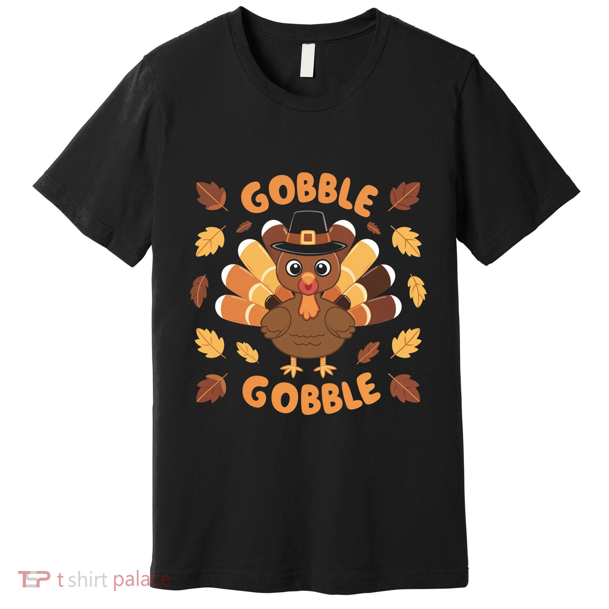 Gobble Turkey Fall Autumn Thanksgiving Premium T-Shirt