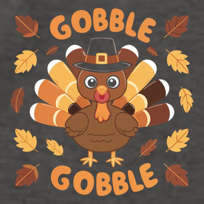 Gobble Turkey Fall Autumn Thanksgiving Vector Backpack