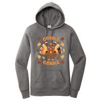 Gobble Turkey Fall Autumn Thanksgiving Women's Pullover Hoodie