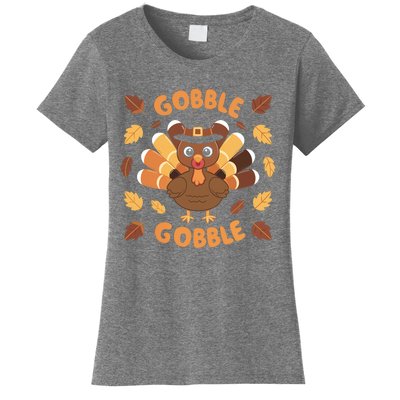 Gobble Turkey Fall Autumn Thanksgiving Women's T-Shirt