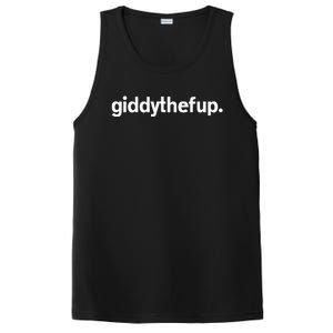 Giddy The F Up Funny Horse Racing Gift PosiCharge Competitor Tank