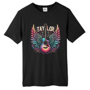 Groovy Taylor First Name Personalized 80s Tall Fusion ChromaSoft Performance T-Shirt