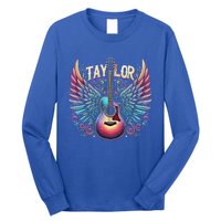 Groovy Taylor First Name Personalized 80s Long Sleeve Shirt