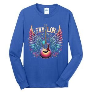 Groovy Taylor First Name Personalized 80s Tall Long Sleeve T-Shirt