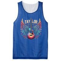 Groovy Taylor First Name Personalized 80s Mesh Reversible Basketball Jersey Tank