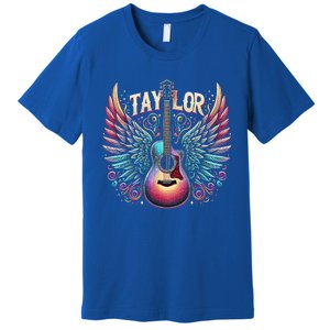 Groovy Taylor First Name Personalized 80s Premium T-Shirt