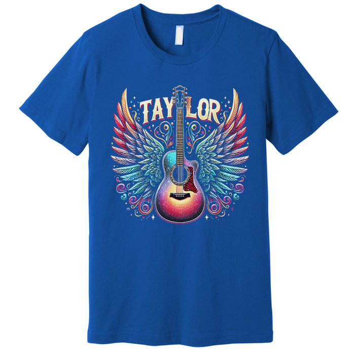 Groovy Taylor First Name Personalized 80s Premium T-Shirt