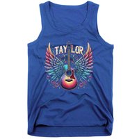 Groovy Taylor First Name Personalized 80s Tank Top