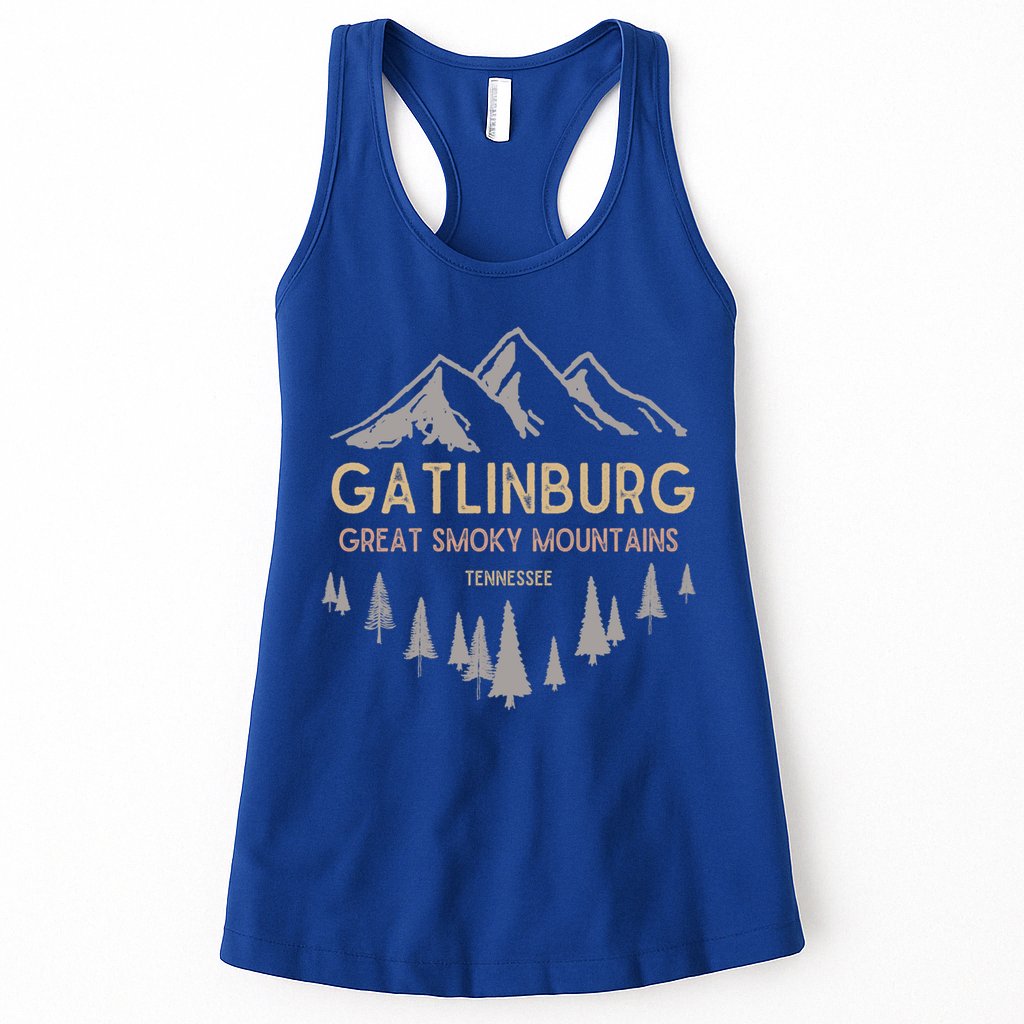Gatlinburg Tennessee Funny Gift Great Smoky Mountains Souvenir Womens Tank Top