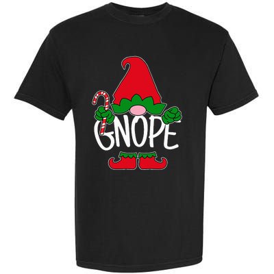 Gnope Tomte Garden Gnome Scandinavian Sweden Nope Not Today Garment-Dyed Heavyweight T-Shirt