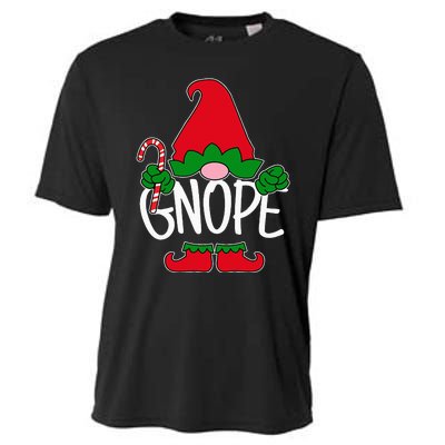 Gnope Tomte Garden Gnome Scandinavian Sweden Nope Not Today Cooling Performance Crew T-Shirt