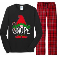 Gnope Tomte Garden Gnome Scandinavian Sweden Nope Not Today Long Sleeve Pajama Set