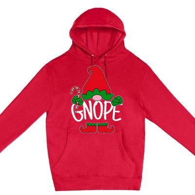 Gnope Tomte Garden Gnome Scandinavian Sweden Nope Not Today Premium Pullover Hoodie