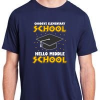 graduate Tee Goodbye Elementary Hello Middle School Adult ChromaSoft Performance T-Shirt