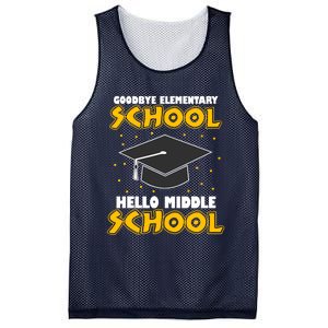 graduate Tee Goodbye Elementary Hello Middle School Mesh Reversible Basketball Jersey Tank