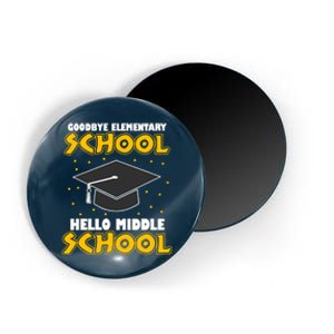 graduate Tee Goodbye Elementary Hello Middle School Magnet