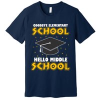 graduate Tee Goodbye Elementary Hello Middle School Premium T-Shirt