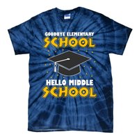 graduate Tee Goodbye Elementary Hello Middle School Tie-Dye T-Shirt