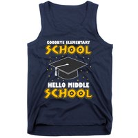 graduate Tee Goodbye Elementary Hello Middle School Tank Top