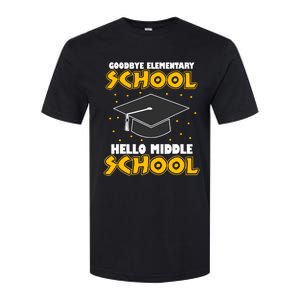 graduate Tee Goodbye Elementary Hello Middle School Softstyle CVC T-Shirt