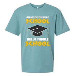 graduate Tee Goodbye Elementary Hello Middle School Sueded Cloud Jersey T-Shirt