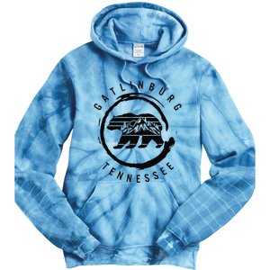 Gatlinburg Tennessee Great Smoky Mountains Bear Souvenir Tie Dye Hoodie