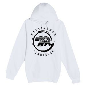 Gatlinburg Tennessee Great Smoky Mountains Bear Souvenir Premium Pullover Hoodie