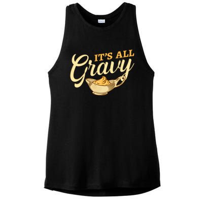 Gravy Thanksgiving Ladies PosiCharge Tri-Blend Wicking Tank